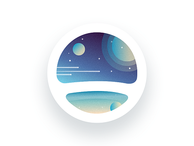 Space travel badge design illustrator space travel ui vector
