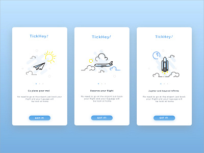 Welcome on board aircraft app design illustration illustrator ios on boarding plane sketch ui ux wip