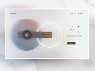 Wall Lamp product page design product page ui ux web