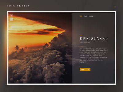 Epic Series article blog design font frozen travel typo ui ux web design