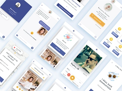 Get Once pieces of the app app design minimal ui ux