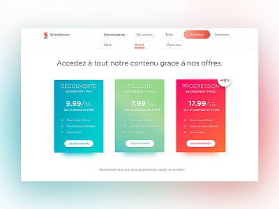 Pricing plan work colors gradient plan pricing pricing plan web web design