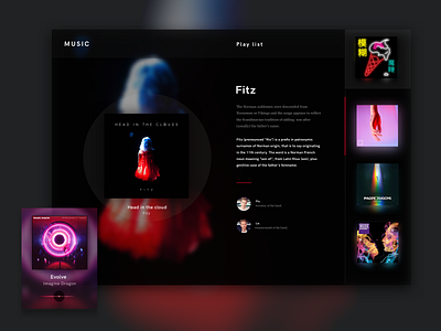 Music black blog design iphone logo minimal music player typography ui ux website