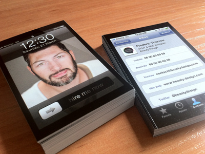 Real Inspired iPhone Business Cards