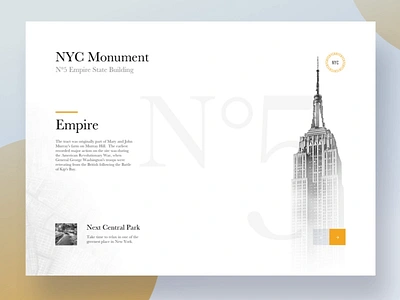 Monument Layout animation article blog branding design flat font ios layout minimal vector website white