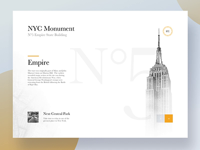 Monument Layout animation article blog branding design flat font ios layout minimal vector website white