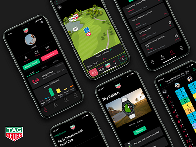 TAG Heuer Golf Application by Fred on Dribbble