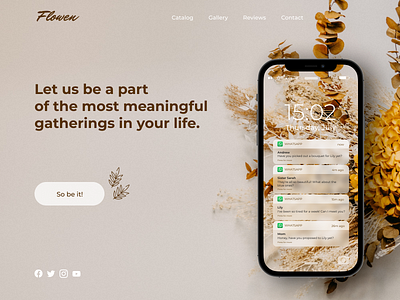 Flower Delivery Concept concept design graphic design ui ux web website