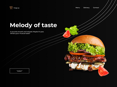 Restaurant Concept concept design graphic design minimal ui ux web website