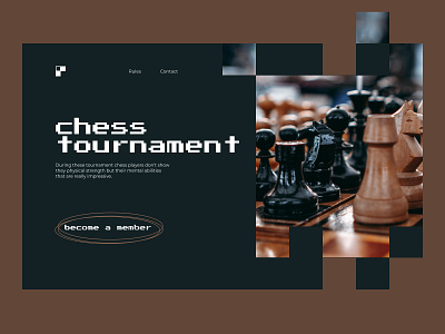 Chess Tournament Website Concept concept design graphic design ui ux web website