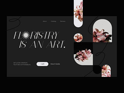Flower Shop Website Concept concept design graphic design ui ux web website