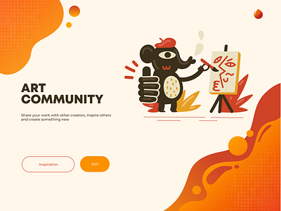 Art Community Website Concept