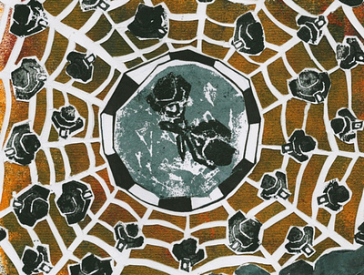 Shahnameh in Modern world graphic illustration