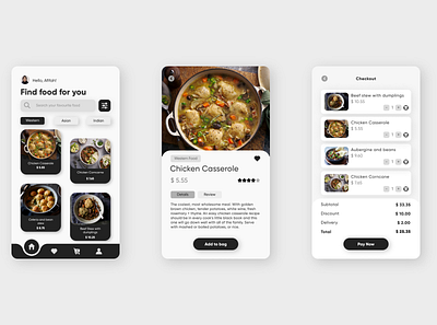 Food Ordering App 3d animation app branding design graphic design icon logo motion graphics ui