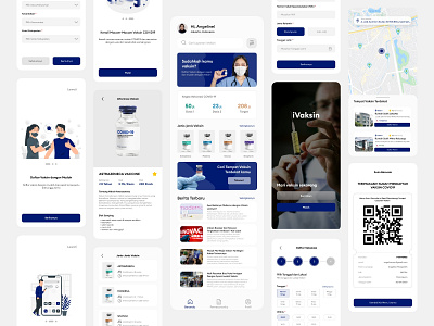 COVID19 Vaccine Registration for Mobile App - UI/UX Design 3d animation app branding design graphic design icon logo motion graphics ui