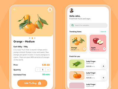 Grocery App Design