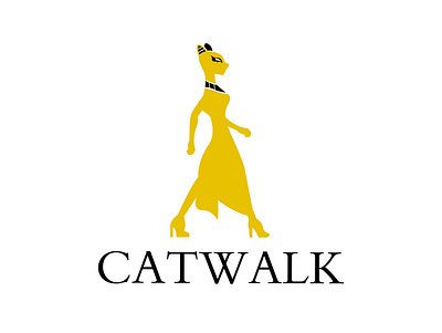 catwalk logo design branding design flat graphic design icon illustration illustrator logo minimal vector