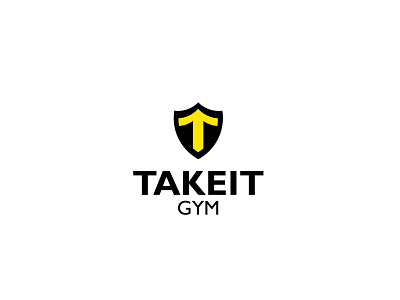 TAKEIT GYM logo design branding design flat graphic design icon illustration logo vector