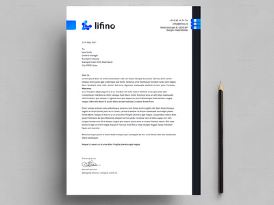 Simple Letterhead for my New Client, Letterhead Design