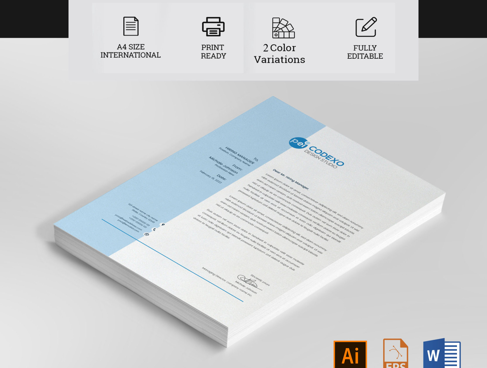 Simple Letterhead for my New Client, Letterhead Design by Designpark_14