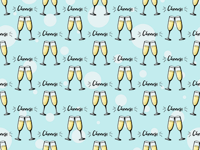 Cheers champagne background