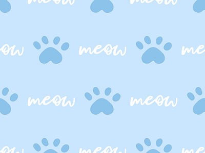 Cat seamless pattern