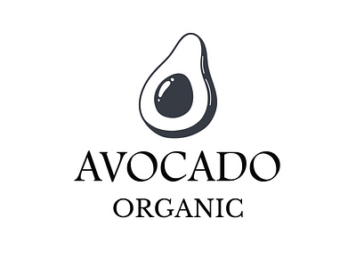 Organic shop logo graphic illustration