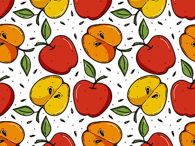 Organic fruit pattern for juice packing