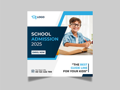 School Admission Social Media Post Template