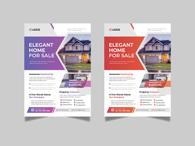 Real Estate Flyer advertising agency agent broker commercial flyer home house leaflet lease loan