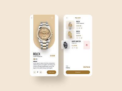 E-commerce luxury mobile app design app design ecommerce ui