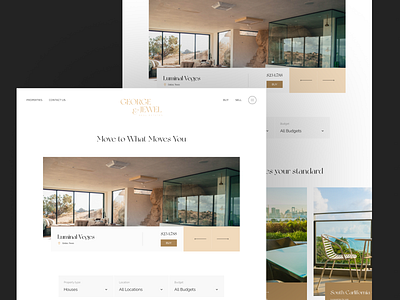 Luxury Real Estate - Light mode landing page design ecommerce landing page luxury real estate ui ux