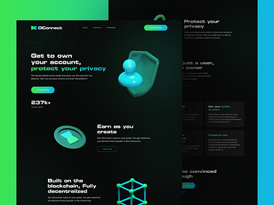DConnect Landing Page