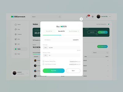 DConnect - Buy DCN with ETH - II creator