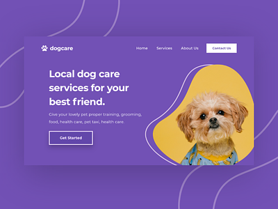 Dog Care Web Design