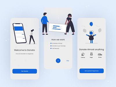 Charity app concept app charity design donation illustration minimal typography ui ux