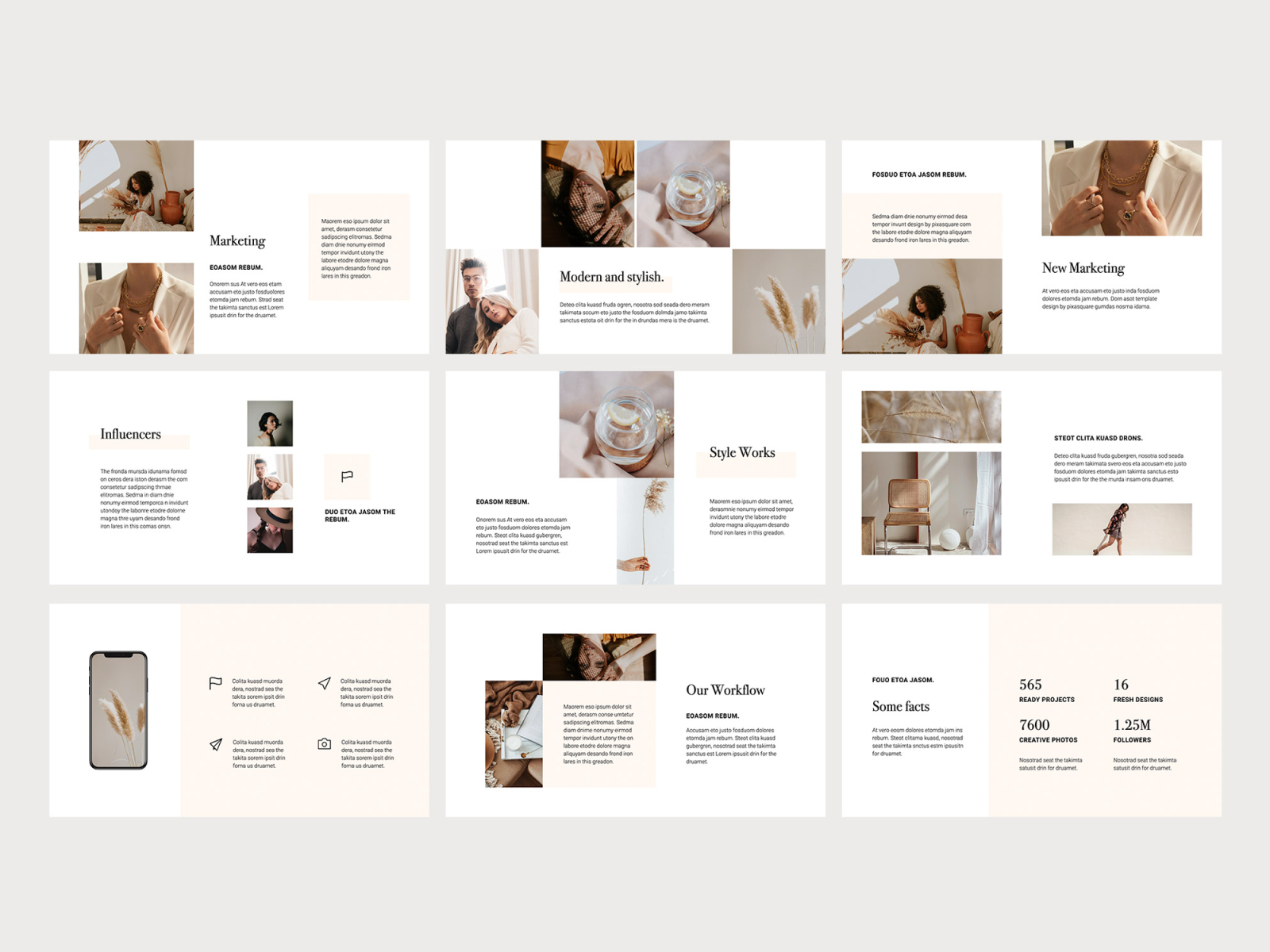 OSSA - Clean Minimal Template Layout Design by Pixasquare on Dribbble