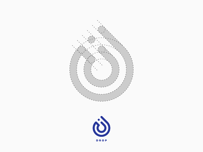 Drop Logo branding construction drop grid icon logo mark monogram process sketch sketching