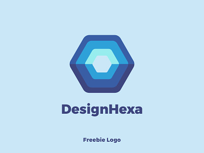 DesignHexa Logo Freebie branding download free freebie gradients hexa hexagon icon logo mark monogram symbol