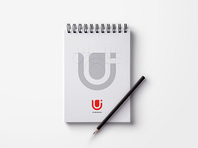 Ui Works app branding design grid i icon letter logo mark process u ui