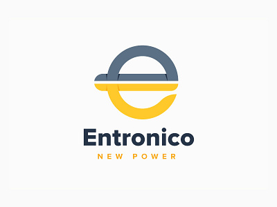 Entronico app brand branding design e energy inspiration letter logo mark trademark ui