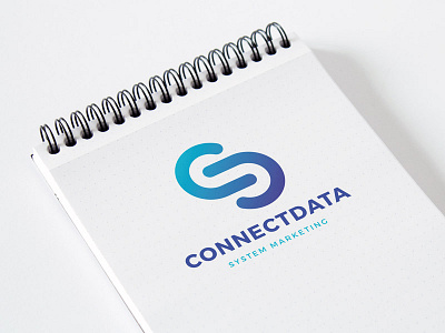 Connect Data Logo app branding c d design gradients inspiration label letter logo mark ui