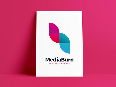 Media Burn Logo app branding burn design gradients inspiration label logo mark process ui