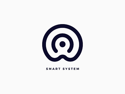 Smart System Logo app branding design gradients inspiration label line logo mark process ui