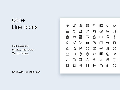 Line Icons Pack - modern & simple collection icon line modern pack set simple ui ux vector