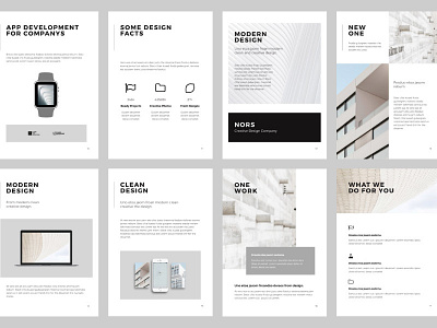 NORS Vertical Layout Style app branding design google slides icon inspiration keynote layout letter logo mark minimal modern portfolio powerpoint presentation slides template ui ux