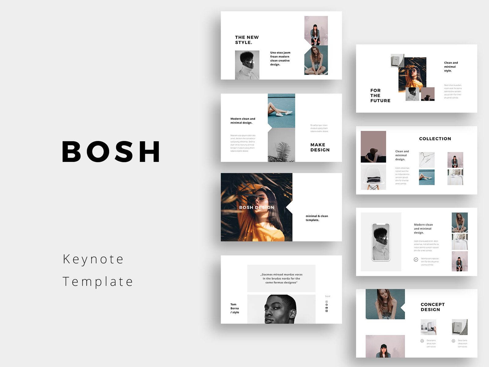 BOSH - Minimal Template by Pixasquare on Dribbble