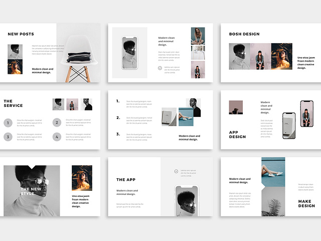 BOSH - Minimal & Styled Template Layout by Pixasquare on Dribbble