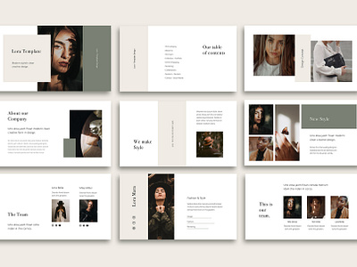 LORA - Keynote Template by Pixasquare on Dribbble