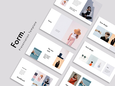 FORM - Stylish Template Design brand branding brochure catalog design ebook fashion inspiration keynote layout lookbook minimal pitchdeck portfolio powerpoint presentation slides stylish template ui